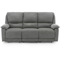Furniture Online Sydney Grey 3 Seater Manual Recliner Sofa with Drinks Console - thumbnail 3