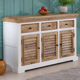 Brooklyn Alfie 3 Door 3 Drawer Wood Sideboard