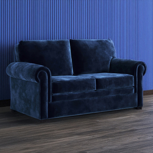 Jay-Be Heritage 2 Seater Luxe Velvet Royal Sofa Bed with e-Pocket Mattress - image 1