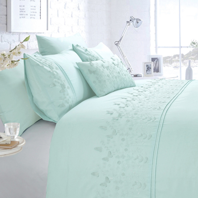 Rapport Home Papillon Super King Duck Egg Duvet Set