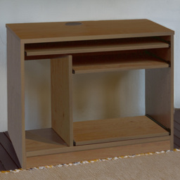 R White Cabinets Brown Computer Desk - thumbnail 1