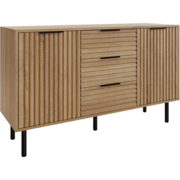 GFW Nervata Oak 2 Door 3 Drawer Sideboard - thumbnail 2