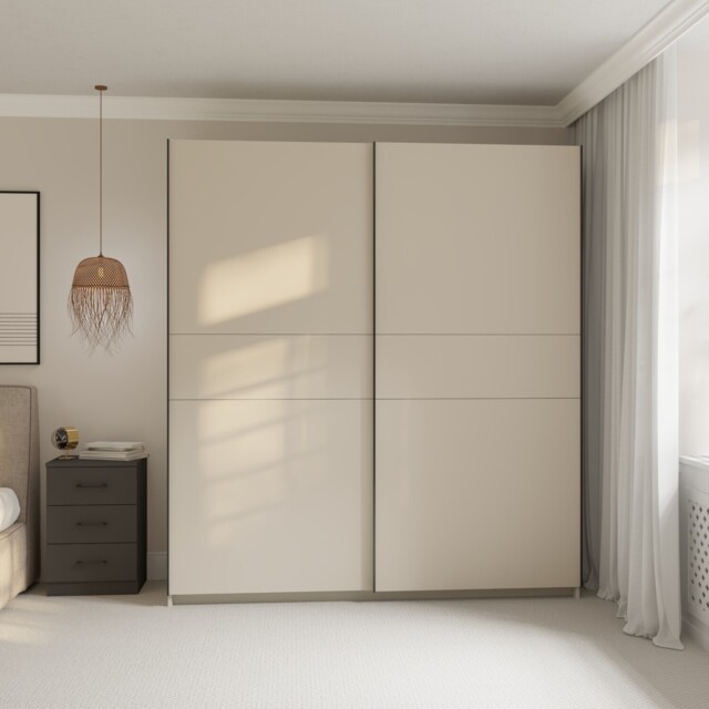 Andora Cashmere 2 Sliding Door Large Wardrobe - image 1