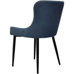 Bentley Designs Rubens Blue Boucle Dining Chair Set of 2 - thumbnail 3