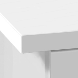 R White Cabinets Single Door White Desk Height Cupboard with Hutch - thumbnail 3
