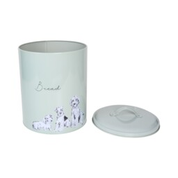 Waggy Tails Metal Bread Canister Sage Green - thumbnail 4