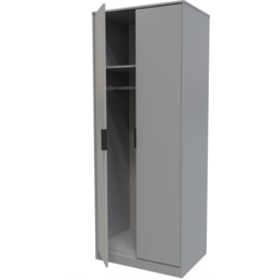Crowndale Diego 2 Door Dusk Grey Tall Wardrobe Ready Assembled - thumbnail 4