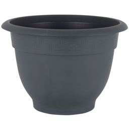 Wham Bell Pot Slate Recycled Plastic Round Planter 48cm 4 Pack - thumbnail 3