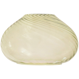 ValueLights Corinne Light Green Glass Spiral Twill Bulbous Pendant Shade