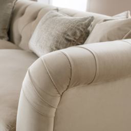 3 Seater Putty Velvet Large Sofa - thumbnail 2