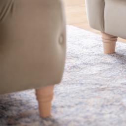 3 Seater Putty Velvet Large Sofa - thumbnail 3
