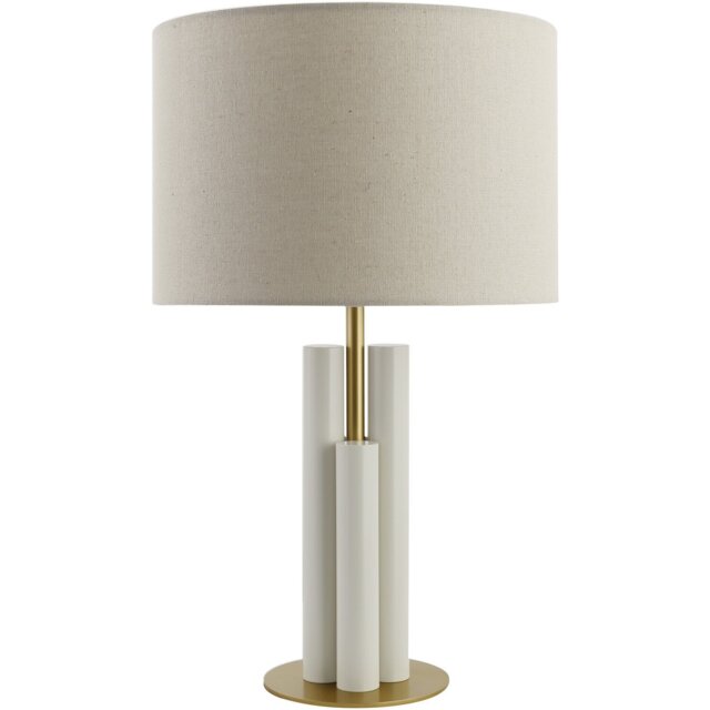 Isadora Table Lamp - White and Gold - image 1