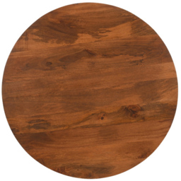 Brooklyn Slatted Mango Wood Round Coffee Table - thumbnail 4