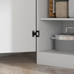 Portland White 4 Door Tall Kitchen Cupboard - thumbnail 3