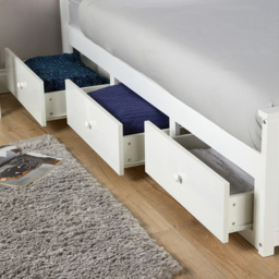 Home Source Florida Single Wooden Bed with Storage - thumbnail 4