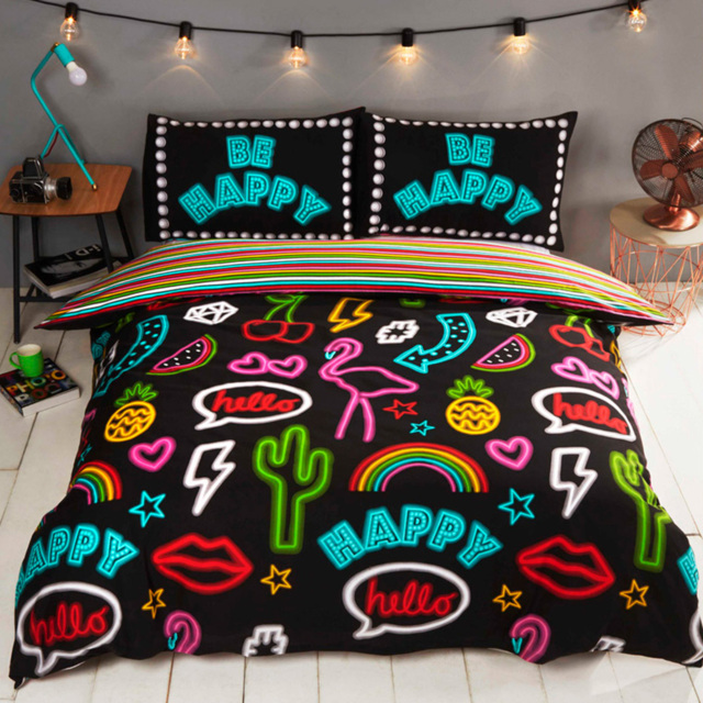 Rapport Double Multicolour Home Be Happy Duvet Set - image 1