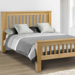 Julian Bowen Amsterdam King Size Oak High Foot End Bed Frame