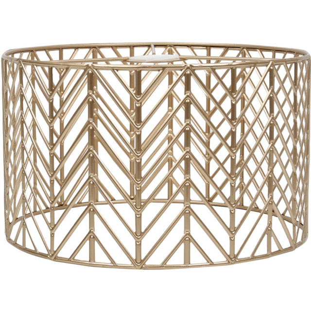 Champagne Zig Zag Weaved Pendant Shade