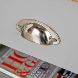 Home Source Avon Grey 2 Drawer Coffee Table - thumbnail 4