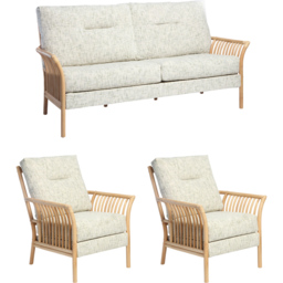 Desser Solo 5 Seater Natural Rattan Apple Crumble Sofa Set - thumbnail 2