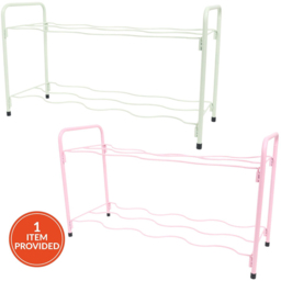 Wavy 2 Tier Shoe Rack - thumbnail 1