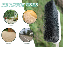 Gr8 Garden Stainless Steel Hard Bristle Sweeping Broom with Handle - thumbnail 4