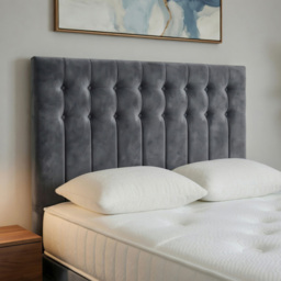 DS Living Casia Grey Single Plush Velvet Divan Bed with 2 Drawer - thumbnail 3