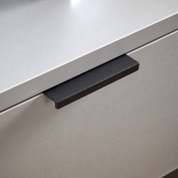 Home Source Single Drawer Single Shelf Grey Bedside Table - thumbnail 3