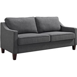 Dorel Luke 3 Seater Grey Linen Sofa - thumbnail 2