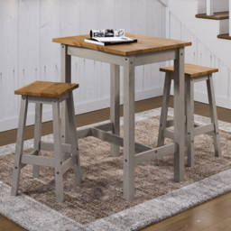 Core Products Corona 2 Seater High Breakfast Table Set Grey