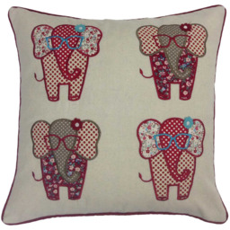 Intimates Floral Elephant Filled Cushion 43 x 43cm 2 Pack - thumbnail 1