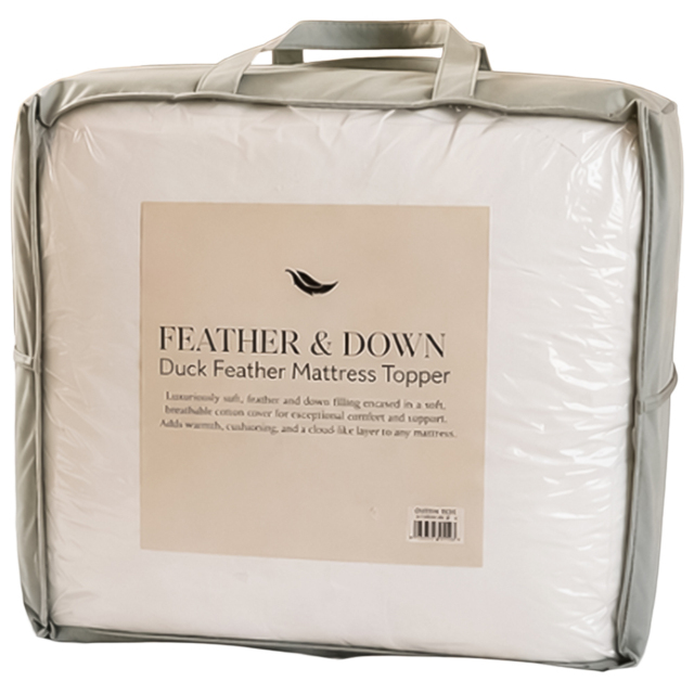 MHG Living Single Duck Feather Mattress Topper - image 1