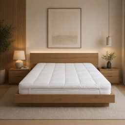 MHG Living Single Duck Feather Mattress Topper - thumbnail 2