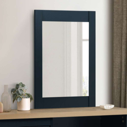 Birlea Highgate 3 Drawer Navy Mirror Dressing Table with Stool - thumbnail 4