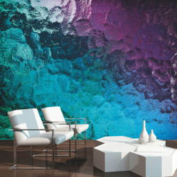 Origin Murals Coloured Glass Blue Wall Mural