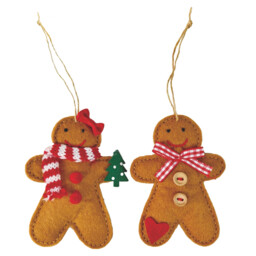 All I Want For Christmas Brown Make Your Own Hanging Gingerbread People Kit - thumbnail 4