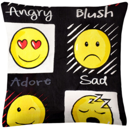 Velosso Expressions Black Filled Cushion 43 x 43cm 2 Pack