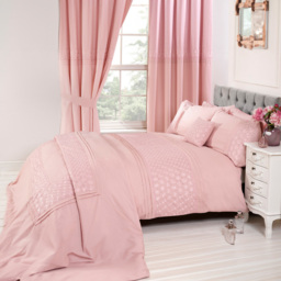 Rapport Home Everdean Double Pink Duvet Set