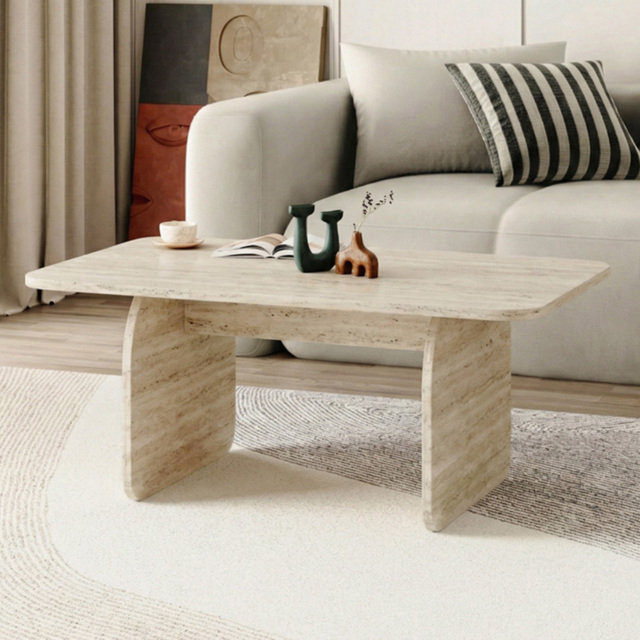 Decortie Pietra Travertine Coffee Table - image 1