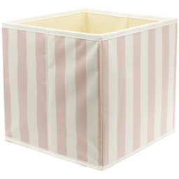 Homebase Striped Pink Compact Cube Storage Insert 3 Pack - thumbnail 4