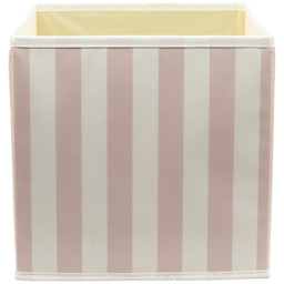 Homebase Striped Pink Compact Cube Storage Insert 3 Pack - thumbnail 3