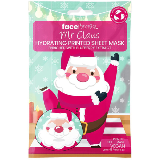 Face Facts Mr/Mrs Claus Printed Sheet Masks - Multicolour - image 1
