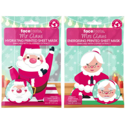 Face Facts Mr/Mrs Claus Printed Sheet Masks - Multicolour - thumbnail 3