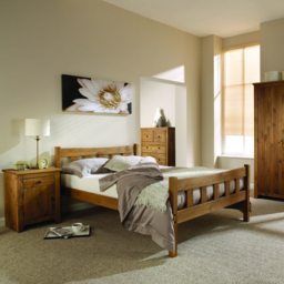 Havana 2 Door Solid Pine Wardrobe - thumbnail 4