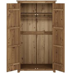 Havana 2 Door Solid Pine Wardrobe - thumbnail 3