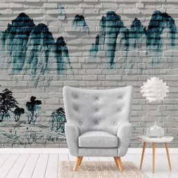 A.S Creation Mountain Wall Digital Mural - thumbnail 1