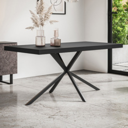 Furniture Online Donni 6 Seater Black Dining Table