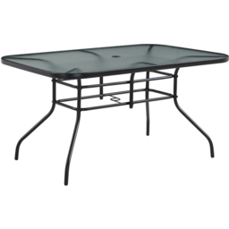 Malay Riviera 6 Seater Grey and Black Dining Set - thumbnail 4