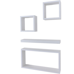 Core Products Hudson 4 Piece Matt White Wall Set - thumbnail 1