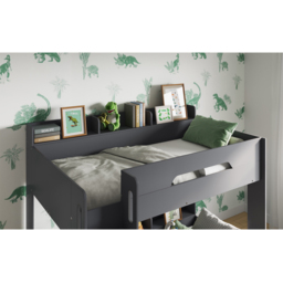 Flair Gravity Low Grey Bunk Bed with Shelves - thumbnail 3